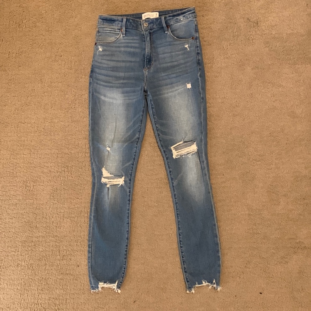 High Rise Super Skinny Ankle 6 long